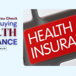 ed keyboard key labeled Health Insurance illustrating what to check before buying a policy